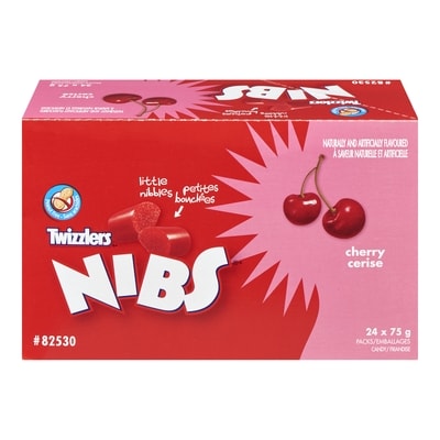 Twizzlers Friandises Nibs à la cerise 24x75.0 g, 1,50 $/100g