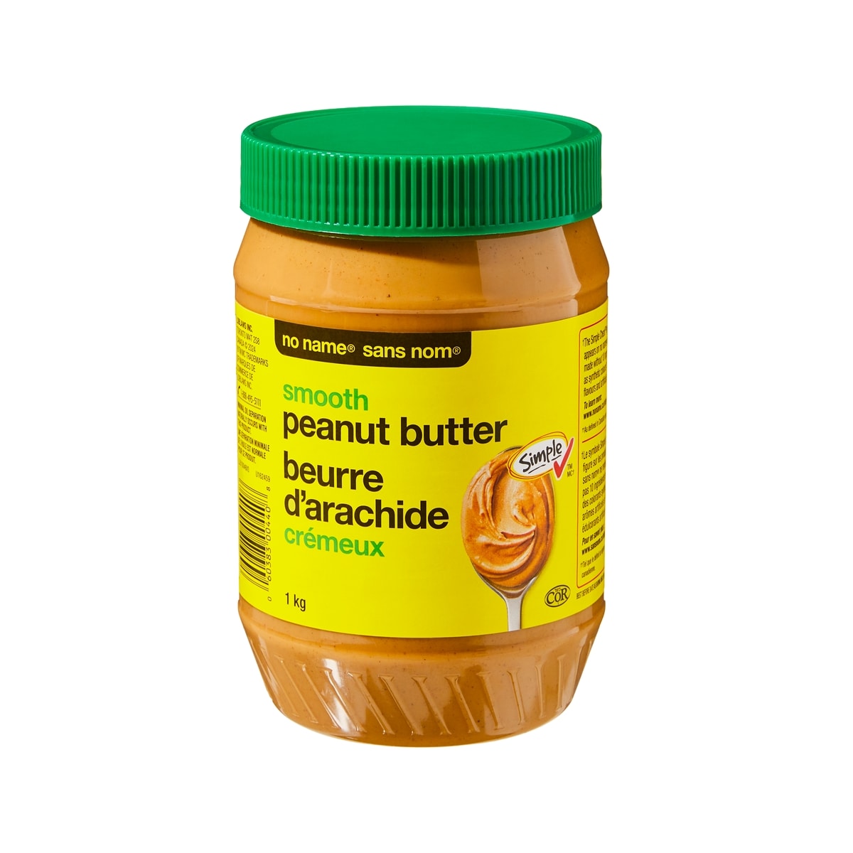 No Name Smooth Peanut Butter 1 kg, $0.55/100g