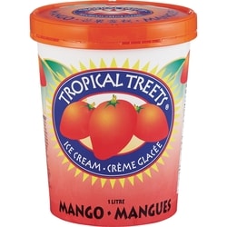 Tropical Treets Crème glacée, mangue 1 l, 0,70 $/100ml