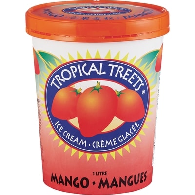 Tropical Treets Crème glacée, mangue 1 l, 0,70 $/100ml