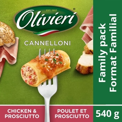 Olivieri Cannellonis poulet et prosciutto  540 g, 1,67 $/100g