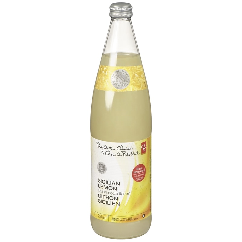 PC-MB3-H ☆Sitilian Lemon☆専用 President's Choice Italian Soda - Sicilian Lemon - 750 ml | Loblaws