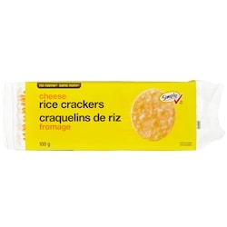 Sans Nom Craquelins de riz au fromage 100 g, 1,50 $/100g