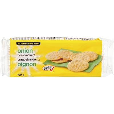 No Name Onion Rice Crackers 100 g, $1.50/100g