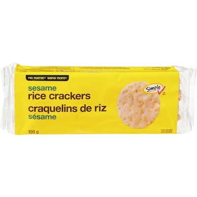 Sans Nom Craquelins de riz, sésame 100 g, 1,99 $/100g