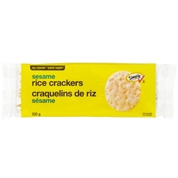 Sans Nom Craquelins de riz au sésame 100 g, 1,50 $/100g