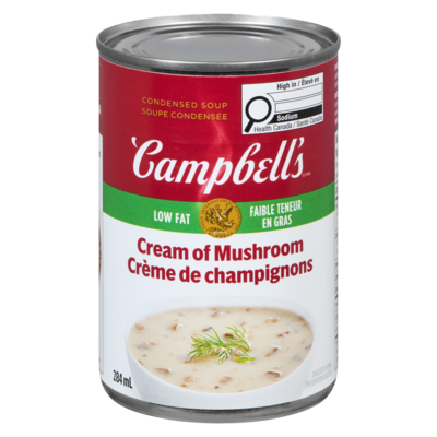Campbell's Cream Of Mushroom, Low Fat 284 ml, $0.70/100ml