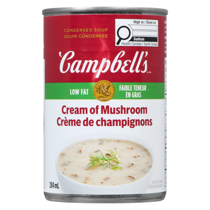 Cream Of Mushroom, Low Fat