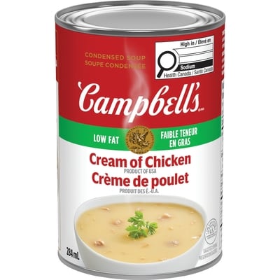 Campbell's Cream of Chicken Soup, Low Fat 284 ml, $0.88/100ml