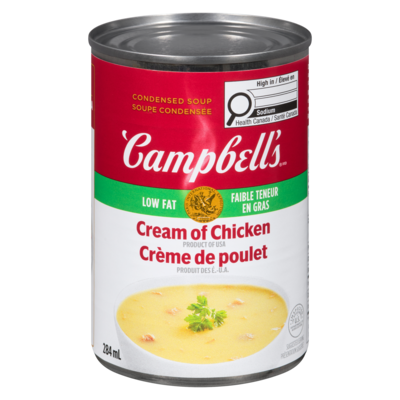 Campbell's Cream of Chicken Soup, Low Fat 284 ml, $1.05/100ml