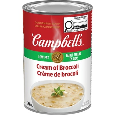 Campbell’s Crème de brocoli 284 ml, 1,05 $/100ml