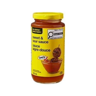 No Name Sweet and Sour Sauce 350 ml, $1.29/100ml