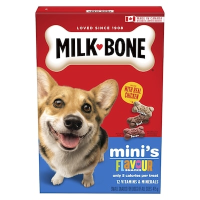 Milkbone Flavour Snacks Mini's Dog Biscuits  475 g, $1.05/100g