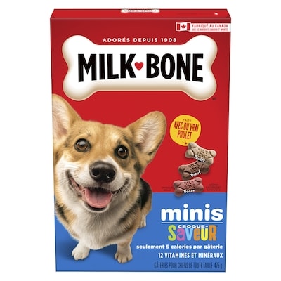 Milk-Bone Croque-saveur biscuits mini 475 g, 1,05 $/100g