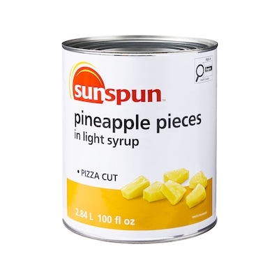 Sunspun Morceaux d’ananas dans du sirop léger 2.84 l, 0,40 $/100ml