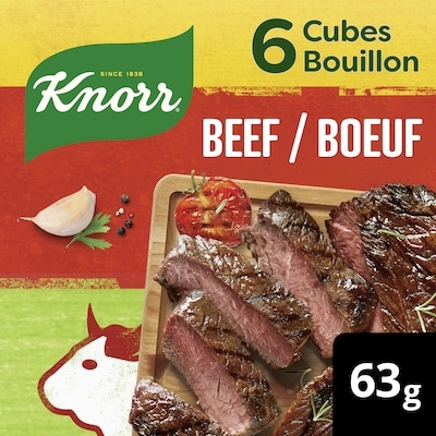 Knorr Cubes de Bouillon un délicieux mélange Bœuf  63 g, 5,56 $/100g