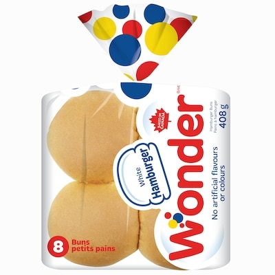 Wonder Pains à hamburger blancs - 8 8x47.25 g, 1,06 $/100g
