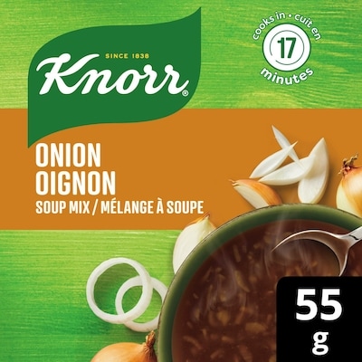 Knorr Mélange à Soupe Oignon Sans Arômes Ni Colorants Artificiels 55 g, 4,53 $/100g