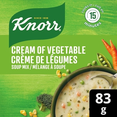 Knorr Soup Mix Cream Of Vegetable 83 g, $3.00/100g