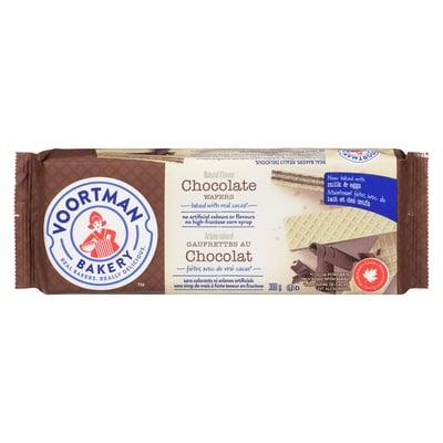 Voortman Chocolate Wafers 300 g, $0.96/100g