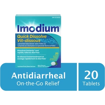 Imodium Quick Dissolve 20 ea, $1.42/1ea