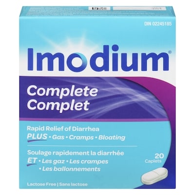 Imodium Complete, Diarrhea Plus Gas 20 ea, $1.42/1ea