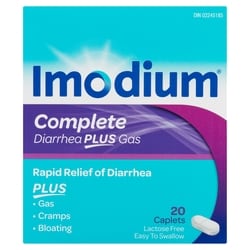 Imodium Complete, Diarrhea Plus Gas - 20 ea | Fortinos