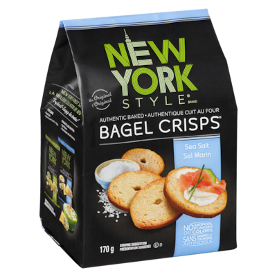 Croustilles de bagel, sel de mer
