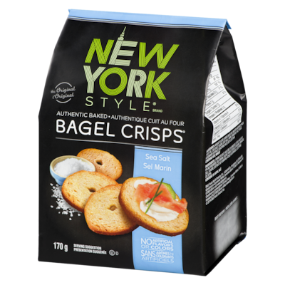 Croustilles de bagel, sel de mer