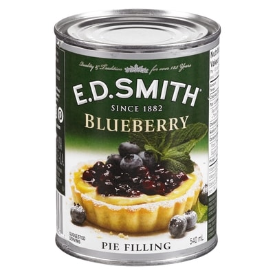 ED Smith Pie Filling, Blueberry 540 ml, $1.20/100ml