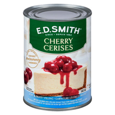 ED Smith Pie Filling, Cherry Light & Fruity 540 ml, $1.20/100ml