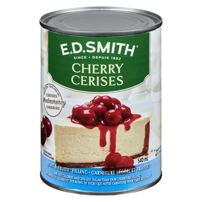 E.D. Smith Garniture pour tarte à la cerise légère et fruitée 540 ml, 1,20 $/100ml