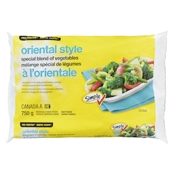 Sans Nom Mélange spécial de légumes à l'orientale 750 g, 0,47 $/100g