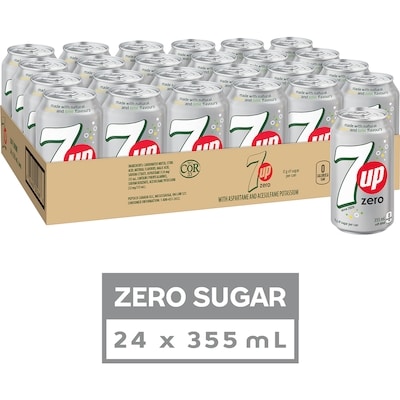 7Up Zero Soda, Tray 24x355.0 ml, $0.15/100ml