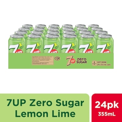 7 UP Soda zéro tray 24x355.0 ml, 0,15 $/100ml