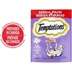 Temptations Gâteries pour chats saveur de lait crémeux 180 g, 1,67 $/100g