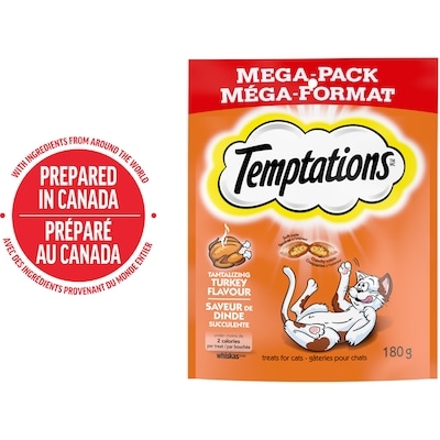 Temptations Gâteries pour chats saveur de dinde succulente 180 g, 1,67 $/100g