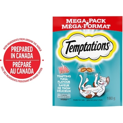 Temptations Tempting Tuna Flavour Adult Cat Treats 180 g, $1.66/100g