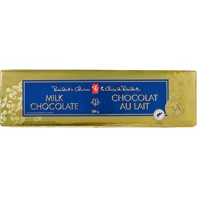 le Choix du Président Tablette de chocolat au lait 300 g, 2,83 $/100g