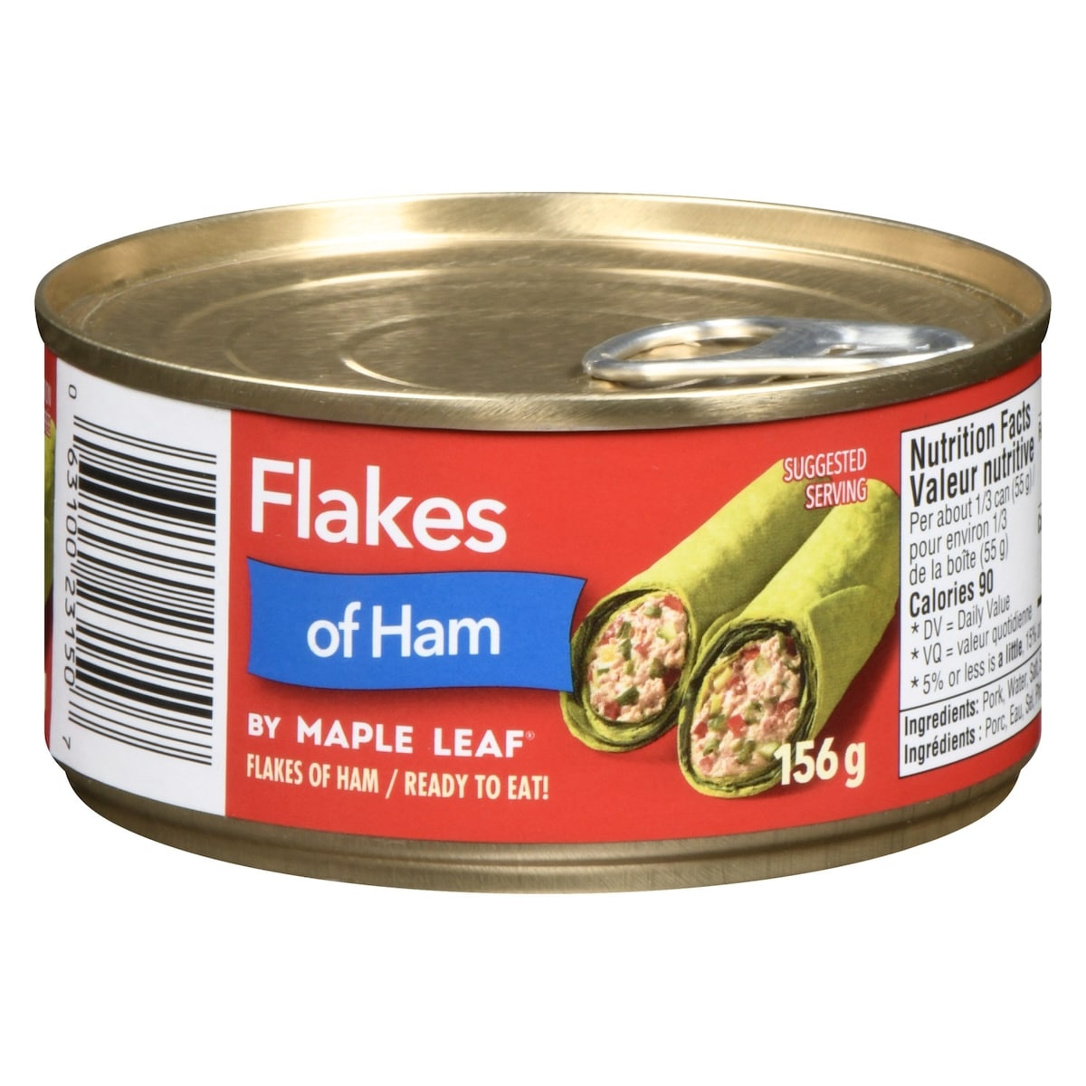 Maple Leaf Flakes of Ham, 26% Less Salt