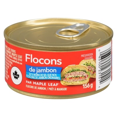Maple Leaf Flocons de jambon, à teneur réduite en sel Maple Leaf 156 g, 2,75 $/100g