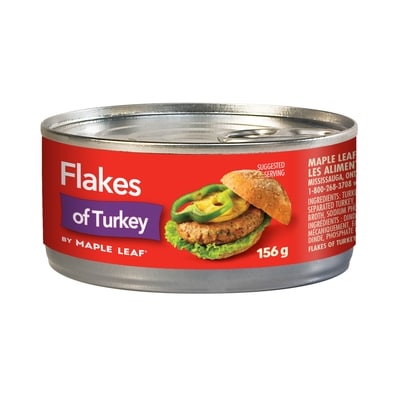 Maple Leaf Flakes of Turkey by Maple Leaf 156 g, $2.75/100g