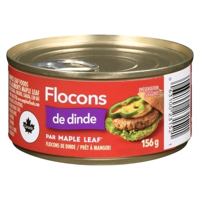 Maple Leaf Flocons de dinde Maple Leaf 156 g, 2,75 $/100g