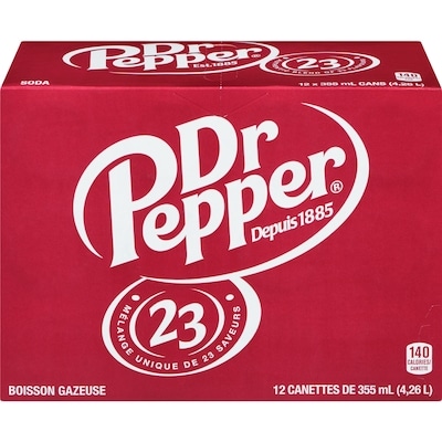 Dr Pepper Dr Pepper Boissons gazeuses 12x355.0 ml, 0,20 $/100ml