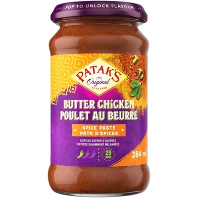 Pataks Poulet au Beurre Pâte de Cari 284 ml, 2,29 $/100ml