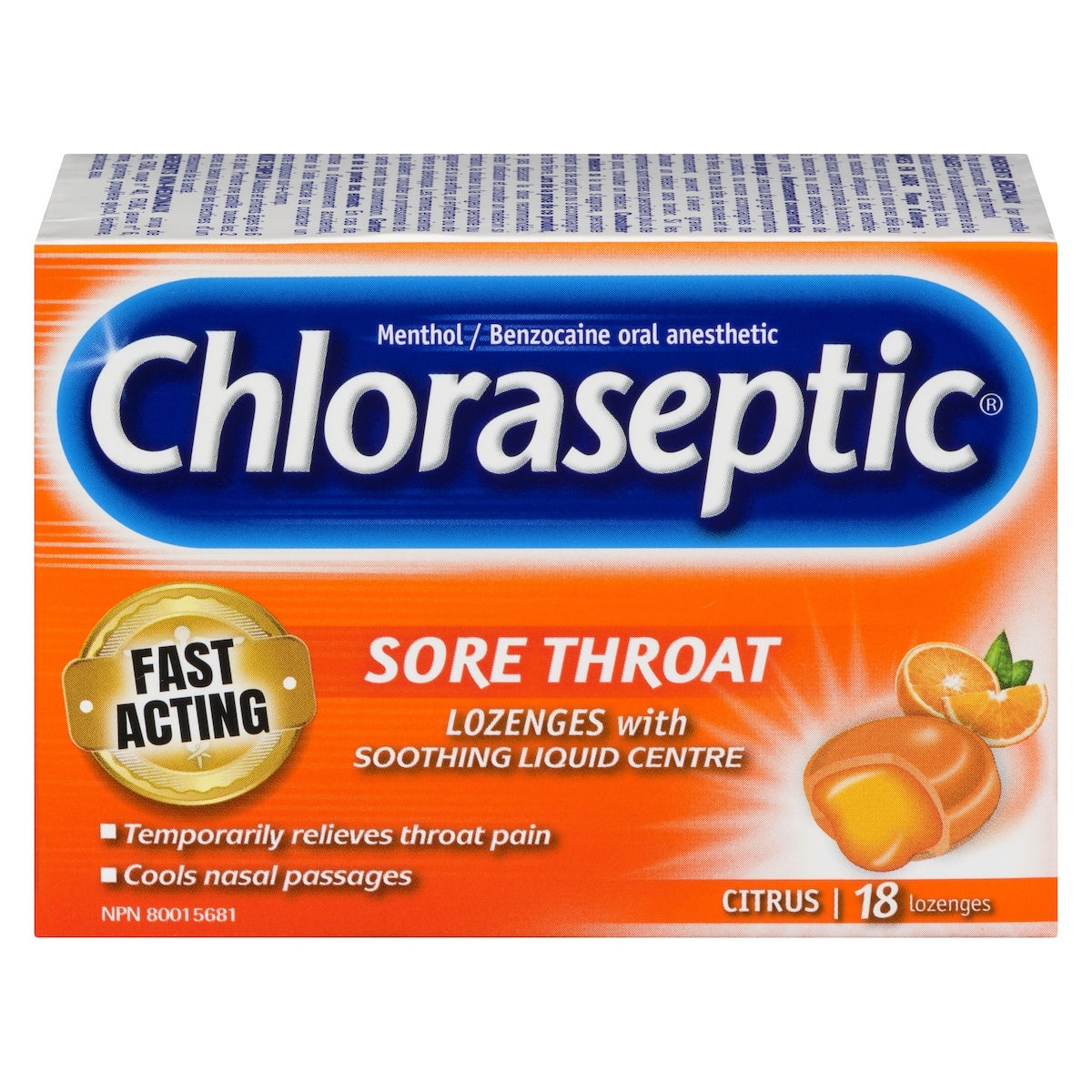 Chloraseptic Sore Throat Lozenges, Citrus 18 ea, $0.33/1ea