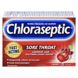 Sore Throat Lozenges, Cherry
