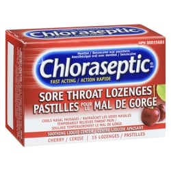 20時迄【chiiino】Og3 Ea Lm St 15ml 6点 CP Chloraseptic Sore Throat Lozenges, Cherry - 15 ea | Zehrs