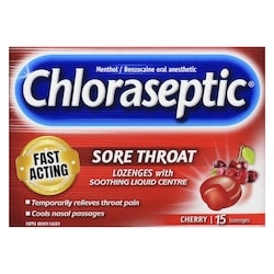 Chloraseptic Sore Throat Lozenges, Cherry - 15 ea | Zehrs