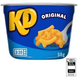 Kraft Bols-goûters de macaroni et fromage original 58 g, 5,84 $/100g